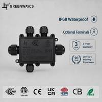 Boîte de jonction étanche Greenway M686-5C 5 voies, plage de câblage 0,5-2,5 mm², certifications complètes ETL CE UKCA CB RoHS