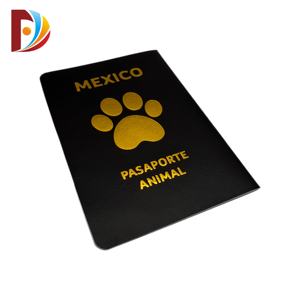 Impression de livrets bon marché personnalisés, reliés par piqûre à cheval, gaufrés, papier offset, carton, certificat de <span class=keywords><strong>santé</strong></span> pour animaux de compagnie, chien, chat, voyage - Product Image 6