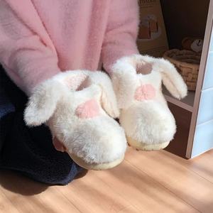 Bottes en peluche à oreilles de lapin XIXITIAO pour filles, bottes d'hiver chaudes antidérapantes, bottes de neige mignonnes en fourrure pour tout-petits, bottes de cheville pour l'extérieur - Product Image 3