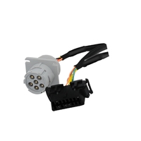 J1708 6-Pin OBD2 J1962 Splitter Y Cable Arnés de cableado de automóvil Tipo de lector de código