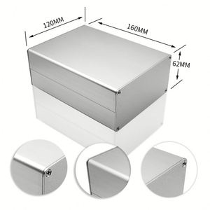EBM Industrial <b>Metal</b> PCB Instrument Housing OEM ODM Custom Aluminum Alloy Profile Electronic Power Control Switch <b>Box</b> Enclosure - Product Image 4