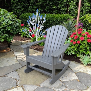 Weerbestendige Hdpe Adirondack Schommelstoel Voor Buitentuin En Park Houten Vrijetijdsrocker Voor Woonkamer En Exterieur - Product Image 3