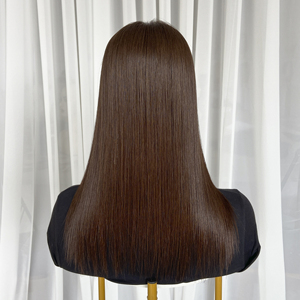 Nouvelle conception 2026, cheveux naturels bruns européens lisses, dentelle HD, cheveux vierges Remy, topper pour cheveux, petits nœuds, densité 130%, pour femmes - Product Image 5