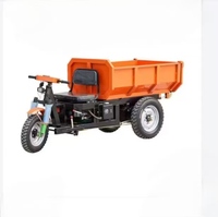 Dumper de chantier électrique robuste à 3 roues, moteur 15KW, commande PLC, engrenage moteur haute efficacité, vitesse 8-15KM/H, autonomie 8-12H