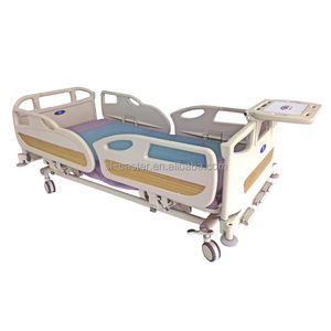 SL-BC221 letto di ospedale azionato a mano con Guardrail sicuro 4 ruote centro contral caster economia tipo ABS + acciaio materiale medicale letto - Product Image 4