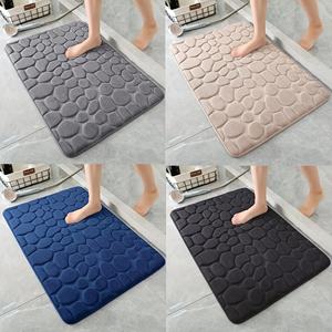 Tapis de bain en mousse à mémoire de forme <span class=keywords><strong>FIGOO</strong></span>, motif pavé rayé moderne, le plus vendu, séchage rapide, antidérapant - Product Image 2