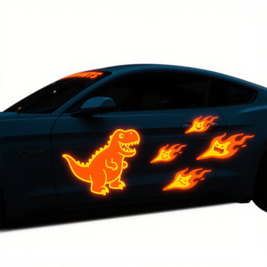 Hot Selling Custom PVC Vehicle Sticker Magnetic Reflective <b>Car</b> <b>Decals</b> Magnet Sign Bumper Sticker - Product Image 5