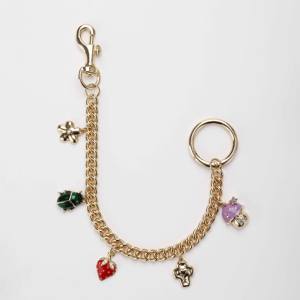 EDGE Porte-clés mignon personnalisé en forme de fruit avec mousqueton doré, pendentif cerise et étoile de mer, accessoire de mode pour sac à main, cadeau pour femme - Product Image 2