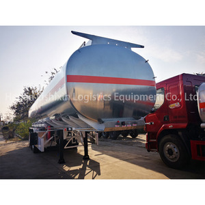 Semirremolque Cisterna de Acero Inoxidable 304 de 45m, Certificado <span class=keywords><strong>ADR</strong></span>, Resistente a la Corrosión, 3 Ejes, 30t de Carga Útil Máxima, para Transporte de Combustible - Product Image 3