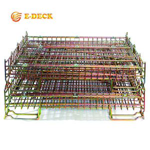 Özelleştirilmiş Bordo Burbon Şarap Şişeleri Depolama İstiflenebilir Ağır Hizmet Tipi Metal Şarap Kafesi - Product Image 3