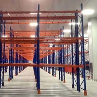 Système de rayonnage à palettes sans boulons, rayonnage de stockage en acier robuste, réglable, avec revêtement en poudre, pour entrepôt e-commerce