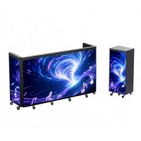 Écran LED portable personnalisé pour cabine DJ, pour événements en boîte de nuit, support de sol intérieur avec animation et aff