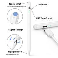 Lápiz Óptico Universal Magnético de Aluminio Senbida, Blanco, 13g, para Dispositivos Táctiles Android/iOS/Windows, iPad Pro Mini