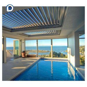 Pergola électrique en aluminium résidentielle, moteur silencieux, auvent rétractable, gazebo, imperméable, protection solaire, patio, balcon, jardin - Product Image 3