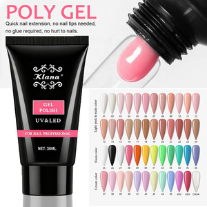 OEM Private Label HEMA TPO Free Jelly Poly Gel 30ml Vegan Extension Gel for <b>Nail</b> Salon DIY 48 Colors Long Lasting 30 Days - Product Image 1