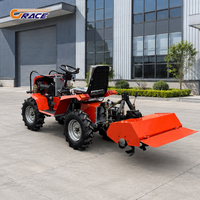 Tracteur agricole miniature 4x4 diesel 18 CV de Chine avec pompe pour moteur, boîte de vitesses à 3 rapports et roulement - Marque Grace