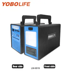Hot Sale yobolife Sistema de iluminação solar ao ar livre Solar Home Kits 12V portátil LED iluminação Solar dc sistema com leitor de música