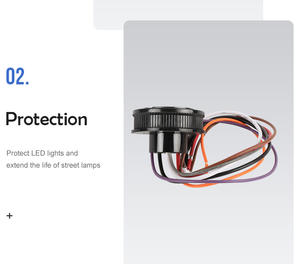 Base de luz LED regulable de 7 pines con enchufe NEMA ANSI C136.40 fotocélula 360 grados enchufes de Sensor de iluminación giratorios - Product Image 5