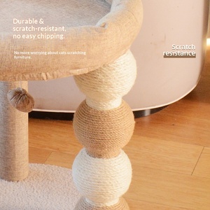 Venta Directa de Fábrica al por Mayor: Árbol para Gatos Pequeño con Poste Rascador y Juguete Colgante de Bola - Plataforma Acogedora para Gatos, Árbol de Escalada para Gatos OEM - Product Image 2