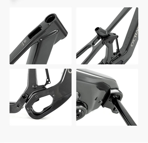 Bicicleta Eléctrica de Montaña de Alta Gama con Motor Central de 250W, Cuadro de Fibra de Carbono, Suspensión Completa, Frenos de Disco Hidráulicos, 36V, para Adultos - Product Image 2