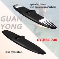 GY-BSC1120/1060/970/890/810/740 en fibre de carbone aile avant hydroptère planche de surf planche de pompage planche de surf Sports nautiques hydroptère