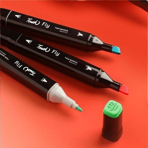Set di <span class=keywords><strong>Pennarelli</strong></span> Artistici a <span class=keywords><strong>Doppia</strong></span> <span class=keywords><strong>Punta</strong></span> a Base Alcolica 24/36/48/60/80/100/120/168 Colori per Disegno e Pittura - Product Image 5