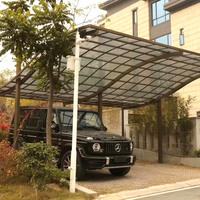 Lanyu – tente de toit de voiture en Polycarbonate pour Garages, auvents de voiture en métal et aluminium pour stationnement de voiture