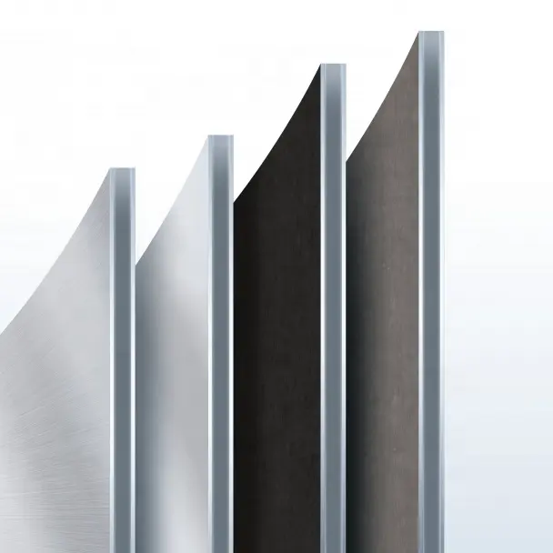 Nieuw Ontwerp Goede Prijs Buitenbekleding Muur Aluminium Composiet Panelen 4Mm China Glanzend Zwart