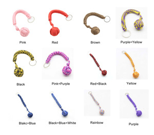 Al Aire Libre autodefensa supervivencia nudo bola Paracord mono puño tejido bola de acero Paracord armas de autodefensa - Product Image 4
