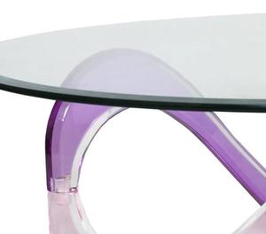 <span class=keywords><strong>Table</strong></span> basse circulaire en acrylique pour fille de luxe légère <span class=keywords><strong>Table</strong></span> basse créative moderne - Product Image 2