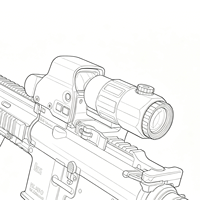 EXPS3 558 Red Dot Sight with G45 5X Magnifier Combo Compact Optical System FTS Mount Aluminum Housing - SPECPRECISION