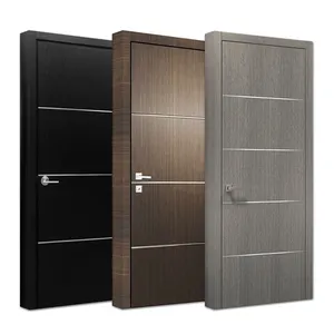 China wholesale easy to assemble house hotel apartment indoor room melamine composite panels wooden door
