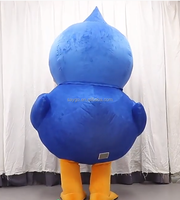 Grand Costume de Mascotte de Canard Gonflable Vêtements pour Adultes Cosplay Marche 2m 2.6m Costumes Anime Gonflables Tenue de Canard Costumes