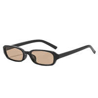 Lunettes de soleil rétro rectangulaires étroites pour femmes, petite monture, protection UV400, style chic années 90, vente en gros, logo personnalisé