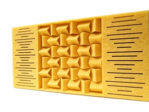 Panel Acústico 3D Geométrico, Espuma Absorbente de Sonido, Decoración de Pared Alternativa para Hoteles, Salas de Podcast, Fondo para Streaming, Elegante - Product Image 1