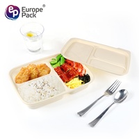 Boîte à Lunch à emporter en plastique, Bento portatif, sans danger pour micro-ondes portatif boîte à Lunch