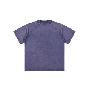 เสื้อยืดผู้ชายสไตล์วินเทจฟอกสี ยี่ห้อ Manufacturer คุณภาพสูง พิมพ์ลายโลโก้แบบ DTG ผ้าฝ้าย 100% ทรงไหล่ตก - Product Image 1