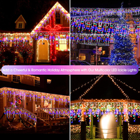 Guirlande lumineuse LED en forme de glaçon pour fenêtre, 5 m, LED, étanche, lumières de Noël