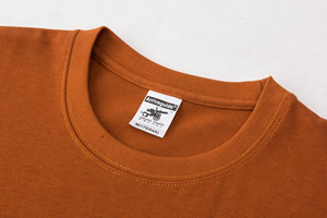 เสื้อลำลองสำหรับผู้ชายผ้าคอตตอน100% ระบายอากาศได้ดีสวมใส่สบายขนาด180กรัมน้ำหนักผ้าถักคอลูกเรือแบบเรียบ - Product Image 4