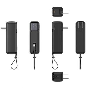 พาวเวอร์แบงค์ 2-in-1 ชาร์จเร็วพิเศษ 20W แบบสองโหมด ความจุ 5000mAh ช่องเสียบ Type-C พร้อมปลั๊กในตัว แบตเตอรี่ Li-Polymer วัสดุ PVC ABS - Product Image 3