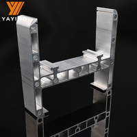 Rail de suspension aérienne Yaying pour robot de précision, rail de suspension robuste en aluminium de grande taille avec profilés courbes et ouvertures circulaires