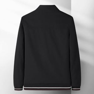 Giacca da Uomo alla Moda con Colletto Rialzato, Chiusura con Cerniera, <span class=keywords><strong>Abbigliamento</strong></span> Casual Trendy <span class=keywords><strong>per</strong></span> <span class=keywords><strong>Giovani</strong></span> e Mezza Età - Product Image 5