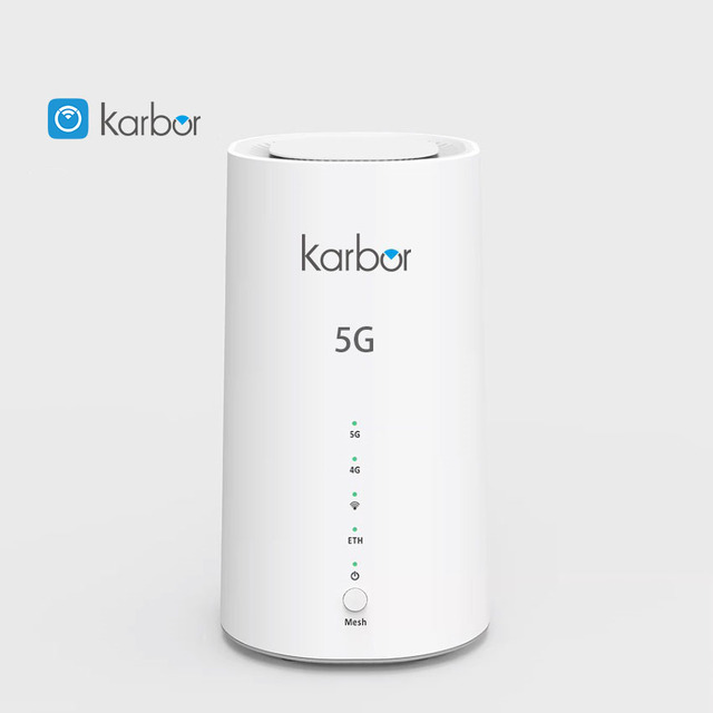 Karbor 5G LTE CPE Router Wireless Modem 5G Gateway with SIM Card 300mbps Max LAN Data Rate VPN and VoIP Function for Home Use