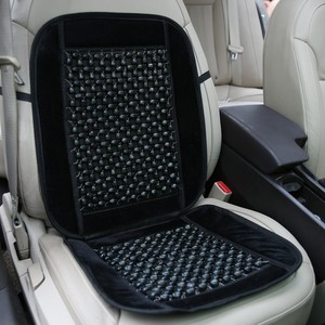 Wood Bead Car Seat <b>Cushion</b> Velvet <b>Back</b> Support For Kia Van Four Seasons Use - Product Image 4