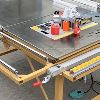 Scie à table coulissante multifonctionnelle WFSEN et coupe de bande de chant pour le travail du bois avec accessoire de toupie et guide de coupe
