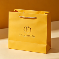 Sacs de courses en papier recyclable et réutilisable Ching TA avec poignée en corde de coton et impression offset pour une utilisation haut de gamme en vente au détail et dans l'artisanat