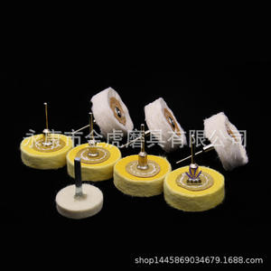 ล้อผ้าสีเหลืองขนาด 2 นิ้ว ยี่ห้อ Sky Eagle ความหนา 1 นิ้ว ล้อขัดแบบไม่ทอ สำหรับโลหะที่ไม่ใช่เหล็ก - Product Image 4