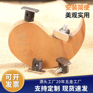 T Type Shelf <b>Support</b> 12mm Zinc Alloy Black Durable Cabinet Furniture Connector - Product Image 5