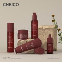 Ensemble de pots cosmétiques, tubes souples en plastique, flacons compte-gouttes sans air avec impression sérigraphique pour flacons pulvérisateurs OEM