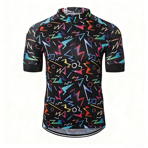 Maillot de Ciclismo de Manga Corta de Alta Calidad con Logotipo Personalizado, Unisex, Transpirable, Ajustado, Ligero, Resistente al Viento, con Bolsillos Grandes - Product Image 1